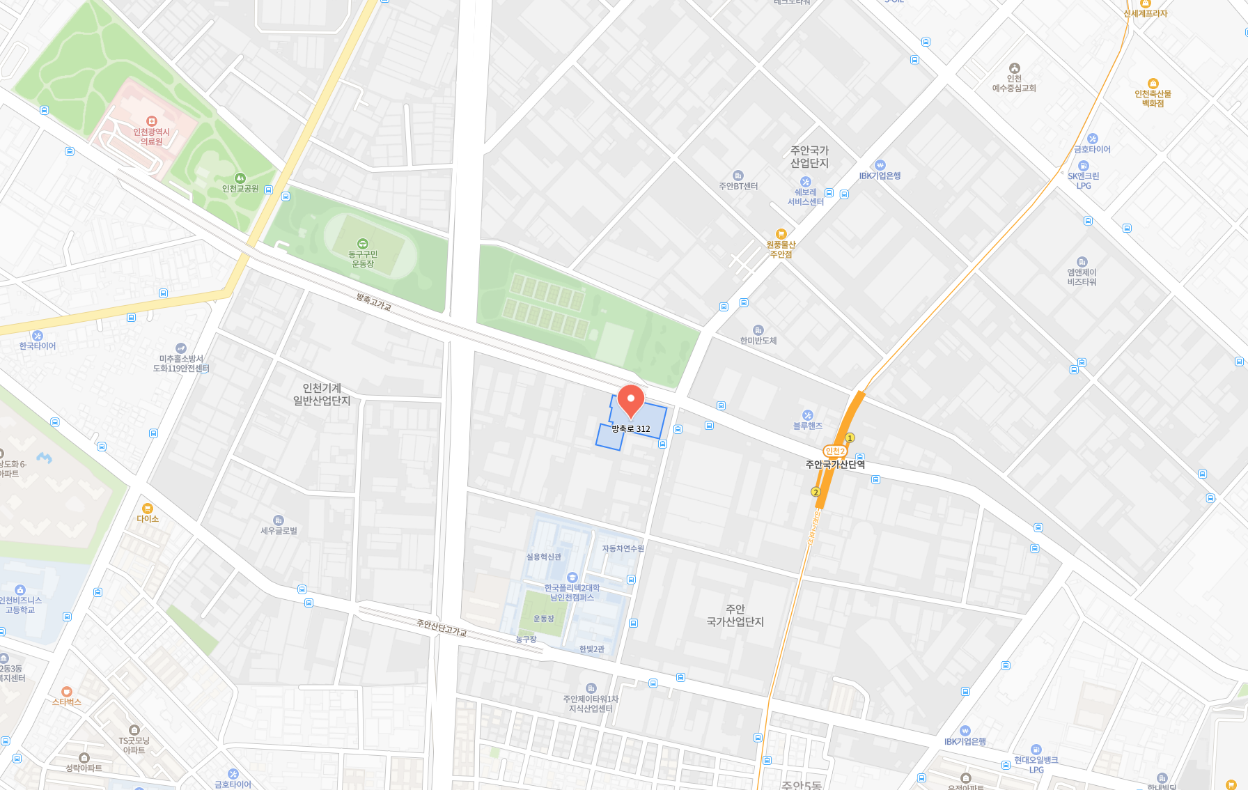 인천 본사 지도